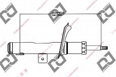 DJ PARTS ds1215gs -  Амортизатор